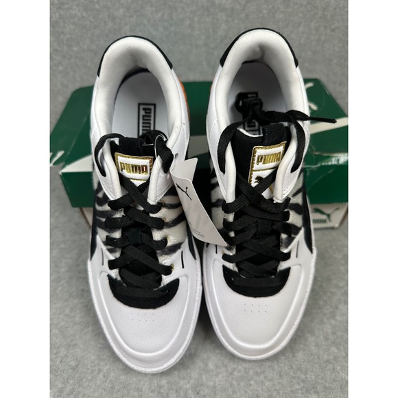 PUMA Cali Sport W. Cats‎ Womens Sneakers White Black Zebra Orange Shoes Size 11 - Picture 2 of 8